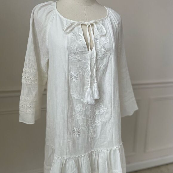 Sundance Cottagecore Southwestern Prairie Aline Shift Dress Western Boho S - Picture 3 of 11